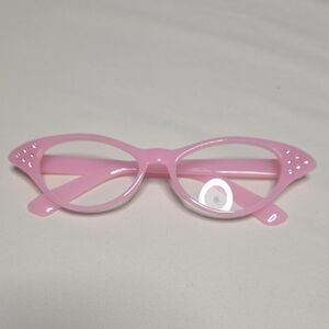 NWOT Pink Cat-Eye Glasses with Rhinestones